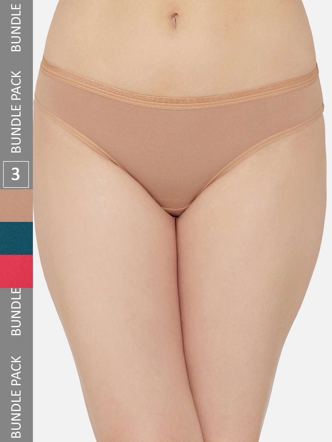 

Wacoal Pack Of 3 Low- Rise Basic Briefs, Beige