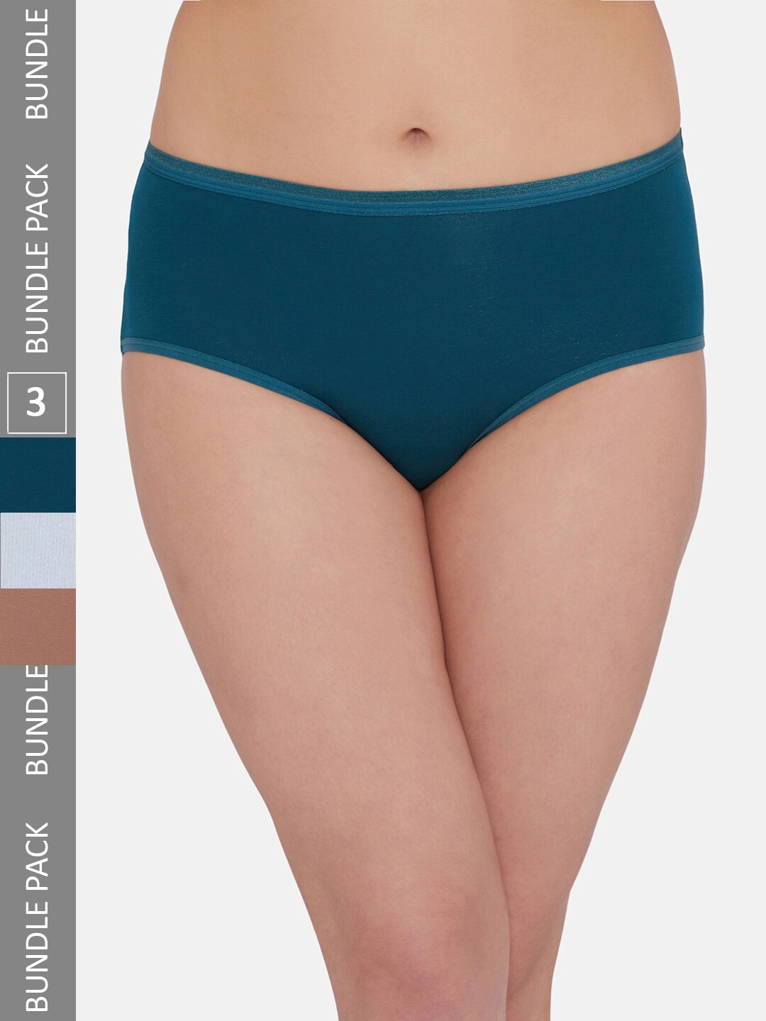

Wacoal Pack Of 3 Mid- Rise Hipster Briefs, Green
