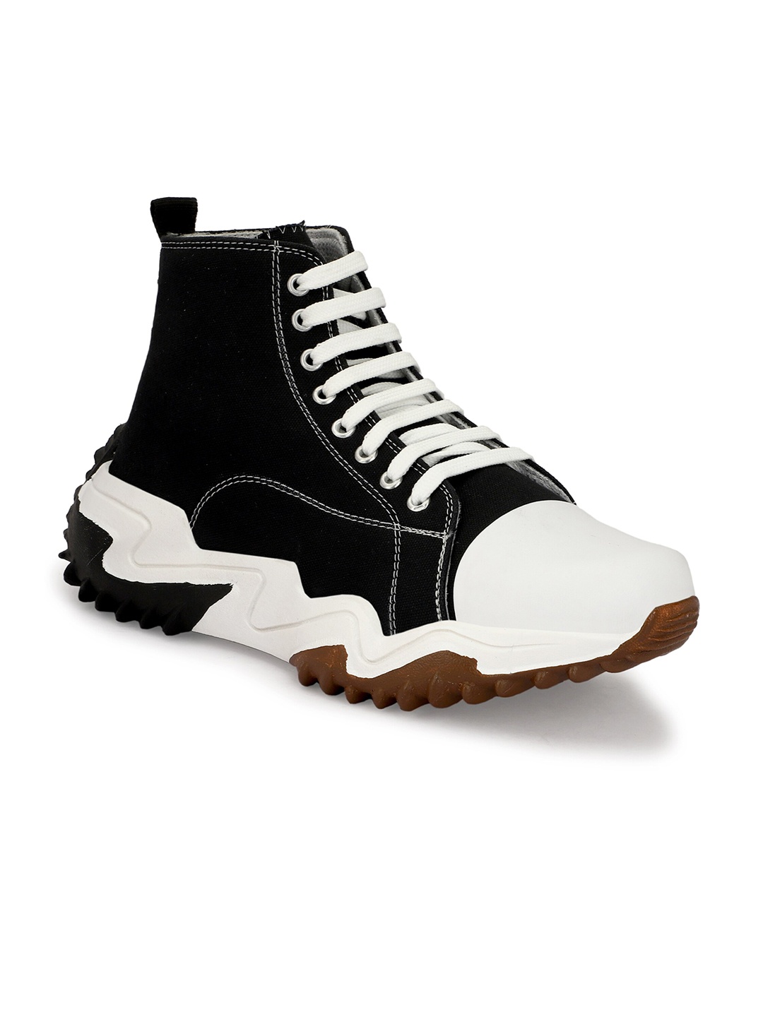 

FASHION FASTER Men Comfort Insole Canvas Sneakers, Black