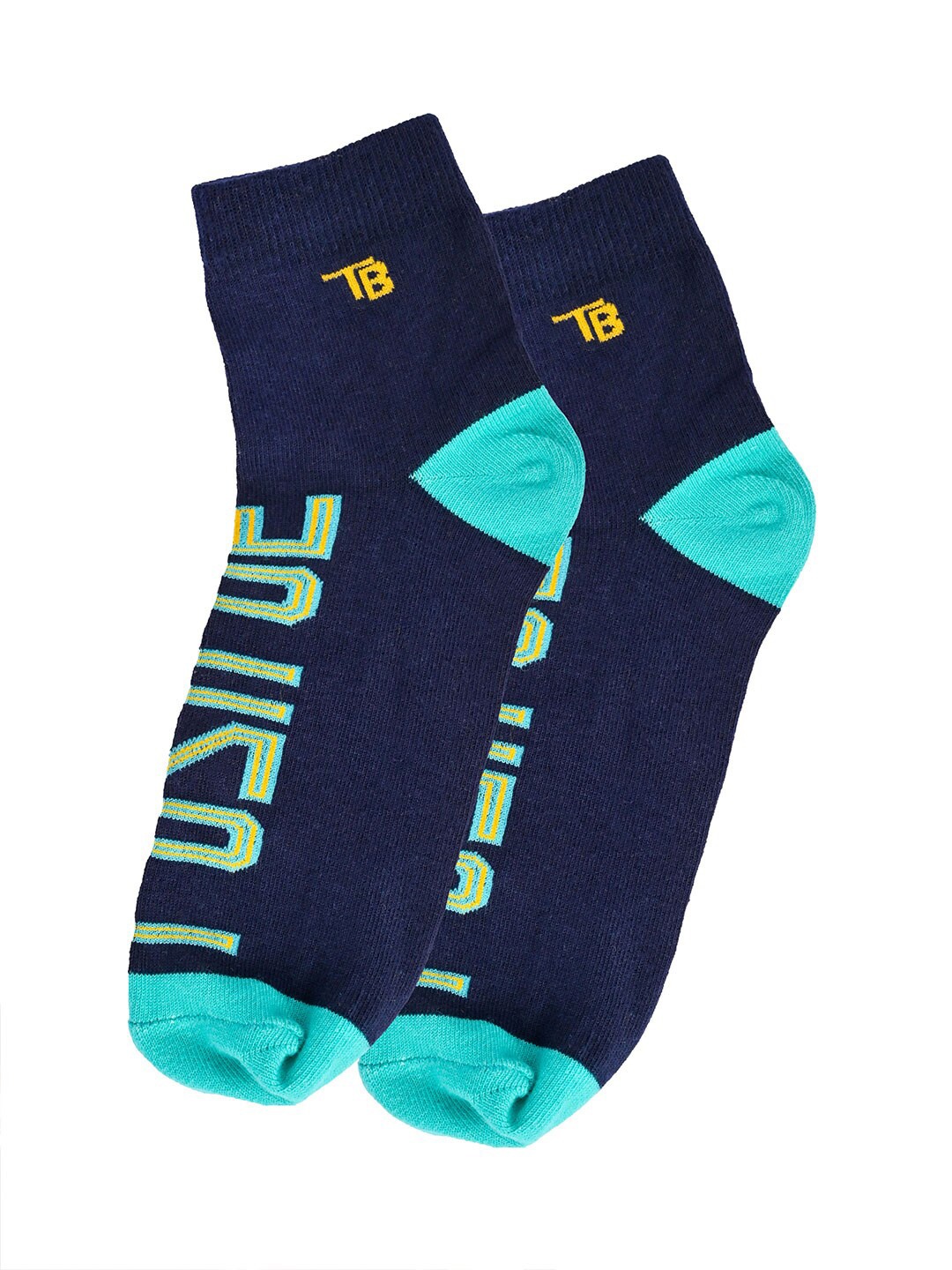 

Tistabene Unisex Patterned Breathable Cotton Ankle-Length Socks, Blue