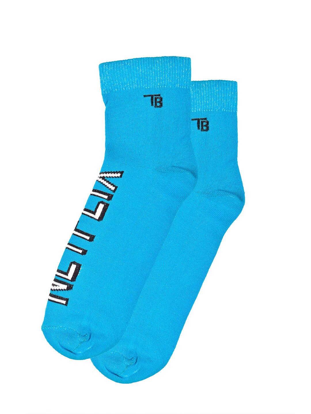 

Tistabene Unisex Patterned Cotton Ankle-Length Socks, Blue