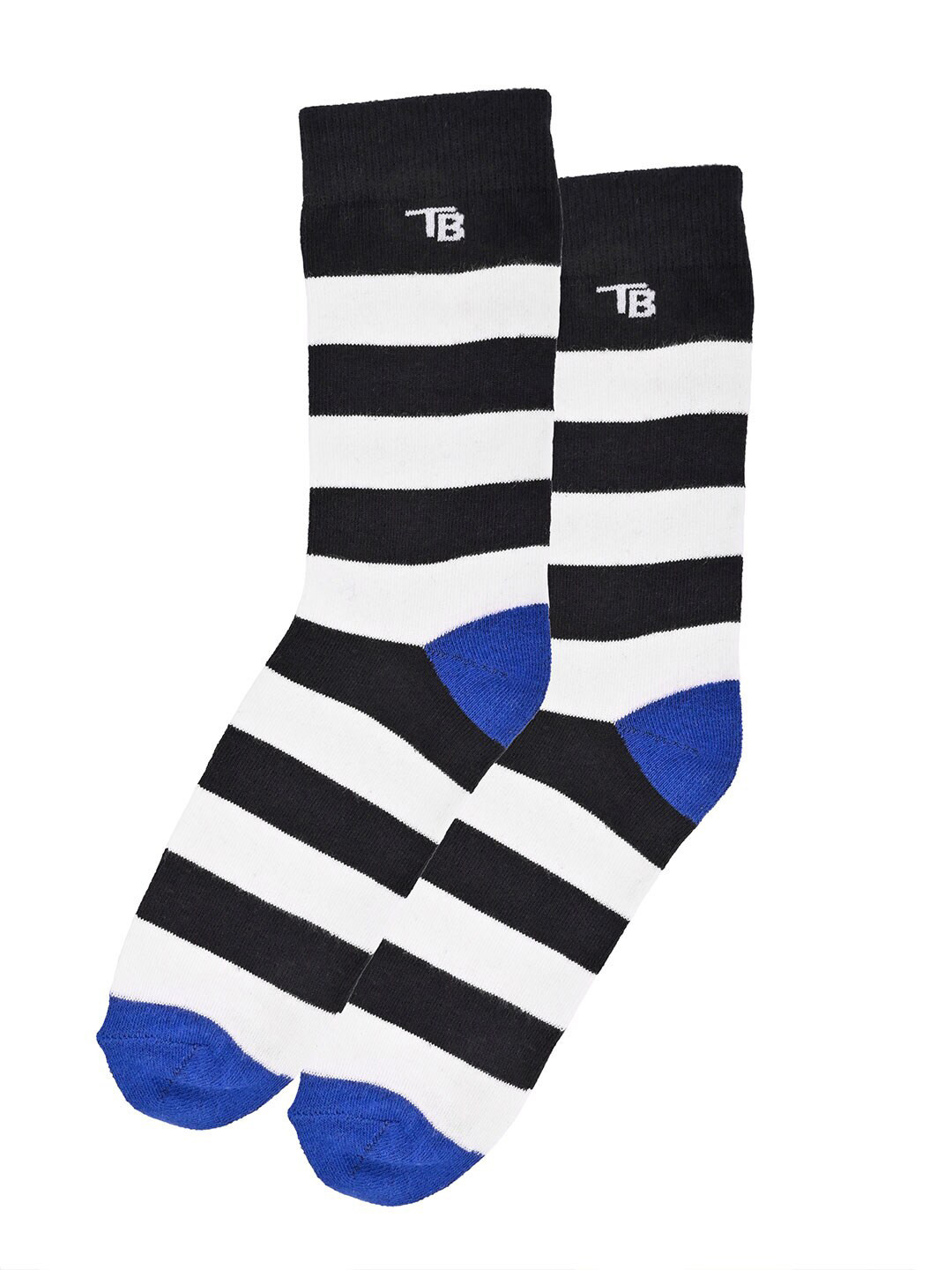 

Tistabene Unisex Striped Cotton Above Ankle-Length Socks, Black