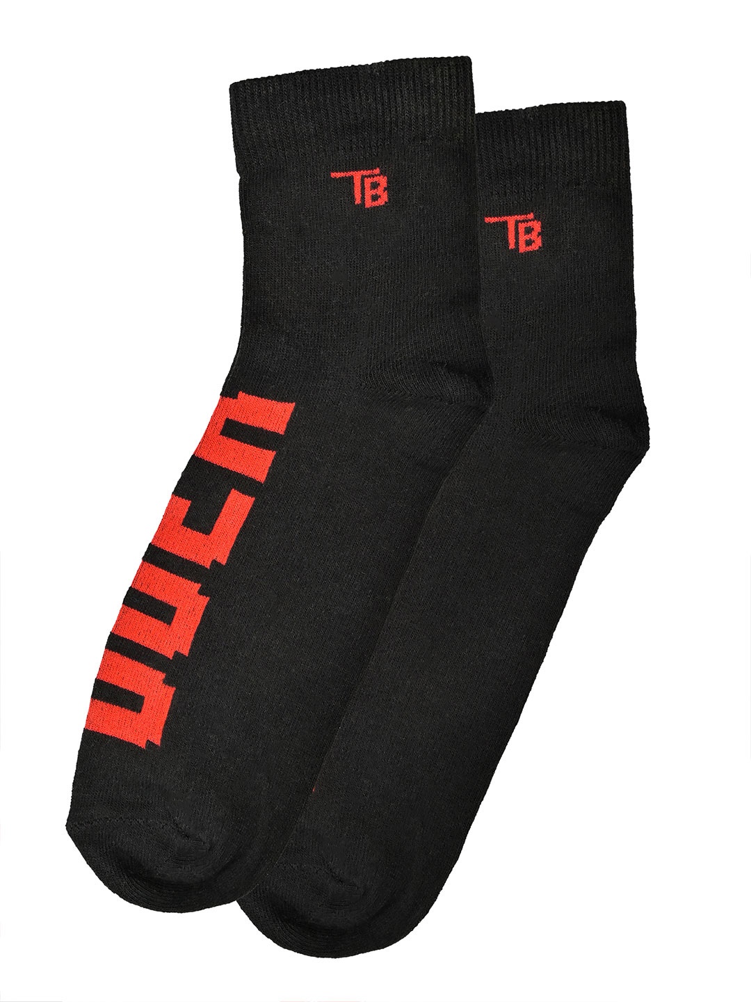 

Tistabene Unisex Patterned Ankle-Length Socks, Black