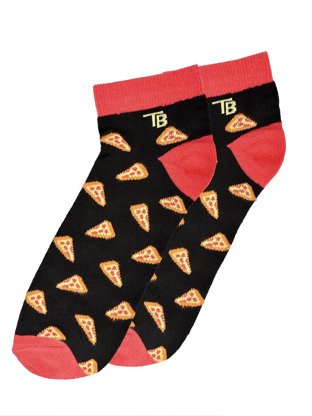 

Tistabene Unisex Patterned Cotton Ankle-Length Socks, Black