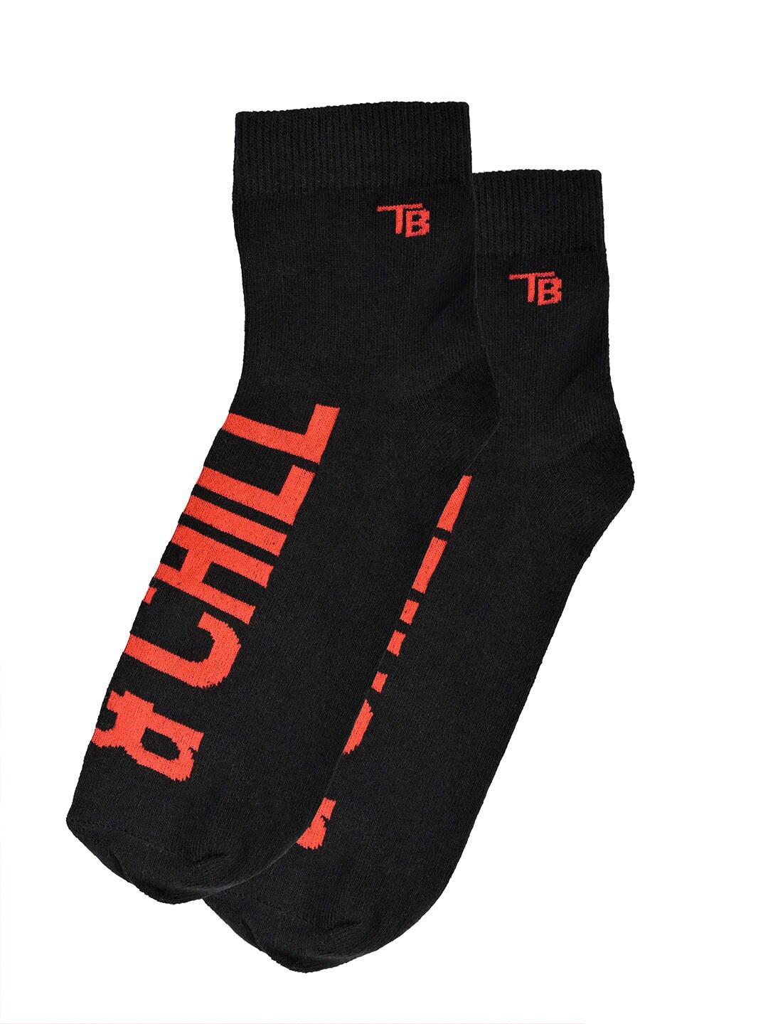 

Tistabene Unisex Patterned Cotton Calf-Length Socks, Black