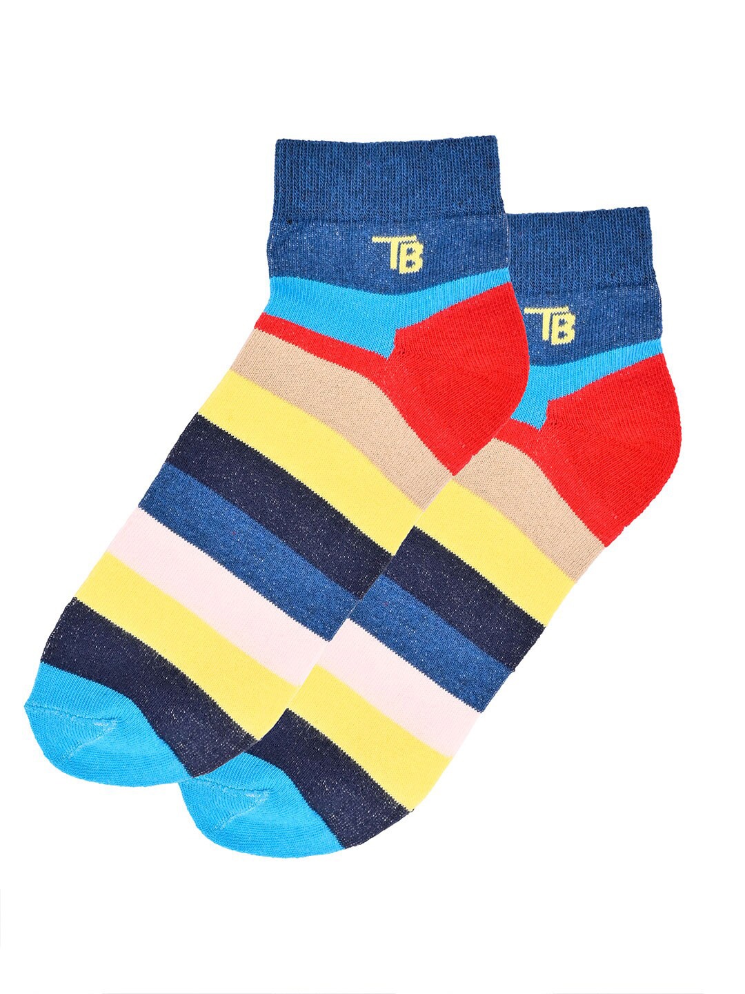 

Tistabene Patterned Ankle-Length Socks, Blue