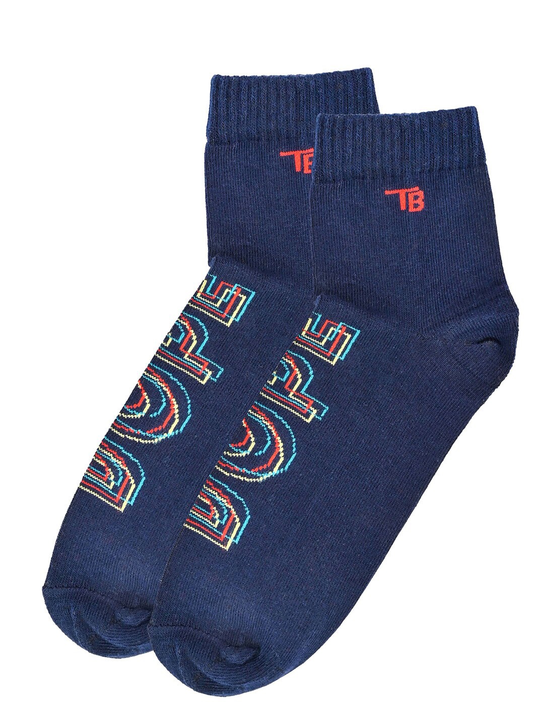 

Tistabene Dope Printed Above Ankle Length Socks, Blue