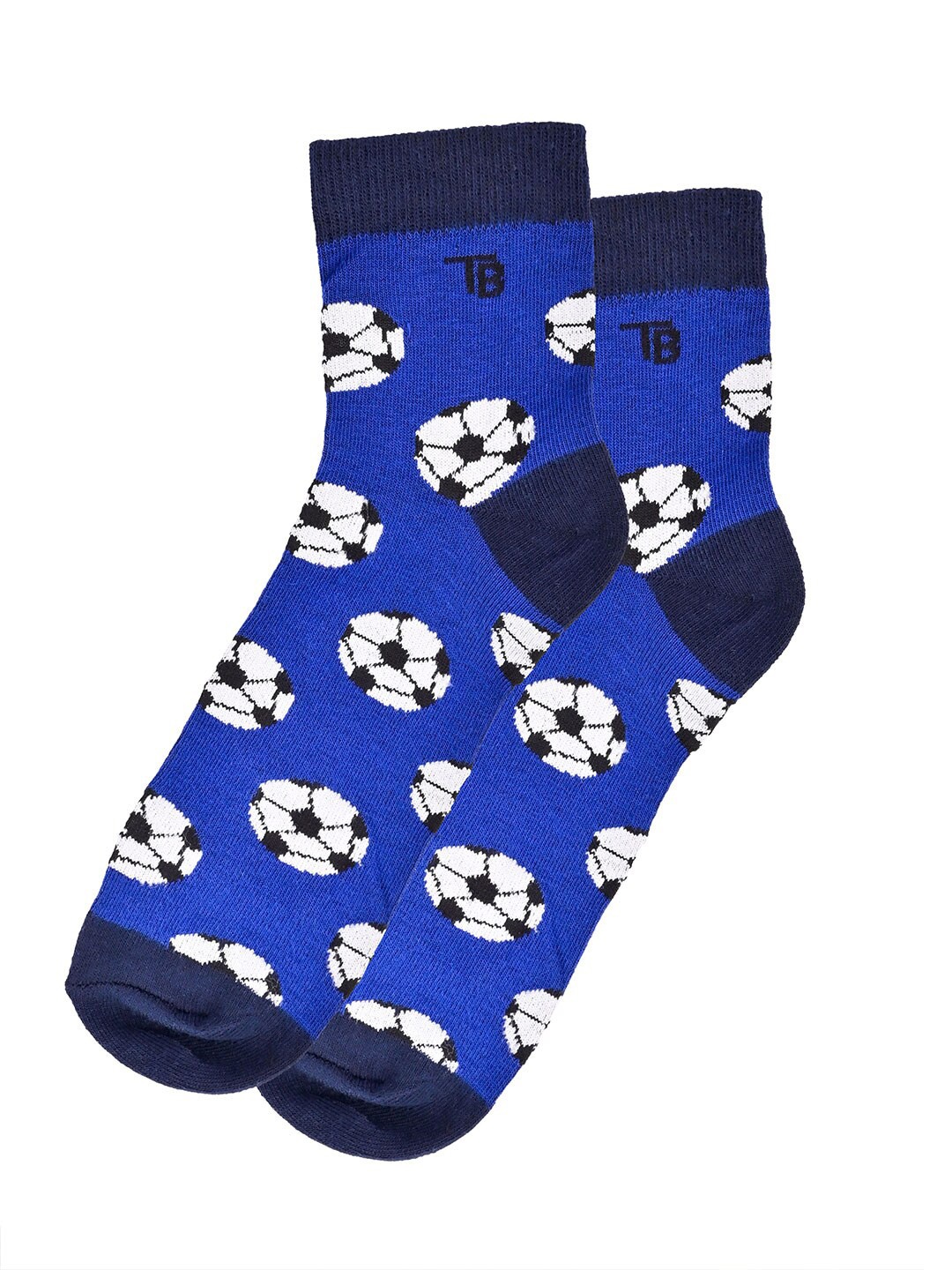 

Tistabene Unisex Football Printed Cotton Ankle Length Socks, Blue