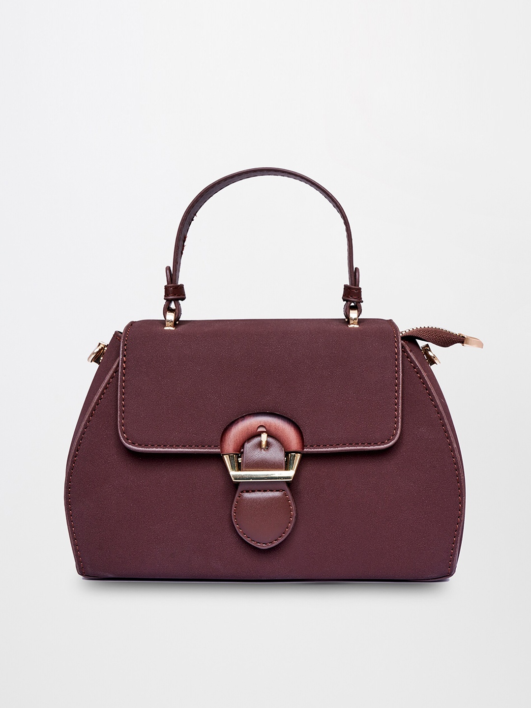 

AND Structured Handheld Bag, Brown