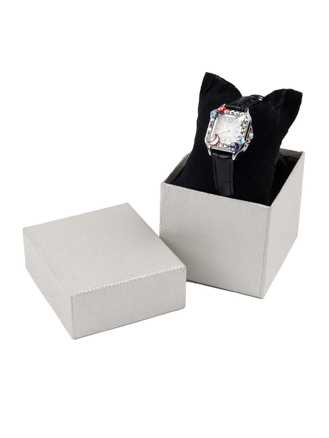 

ODETTE Women Textured Dial & Leather Straps Analogue Watch NEW147, White