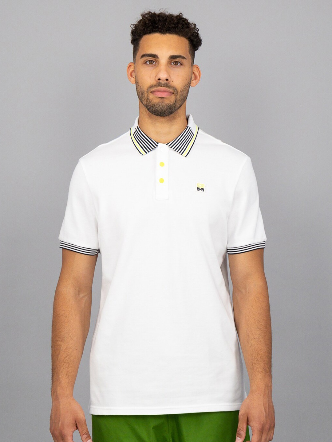 

FREESOUL Polo Collar Pure Cotton T-shirt, White