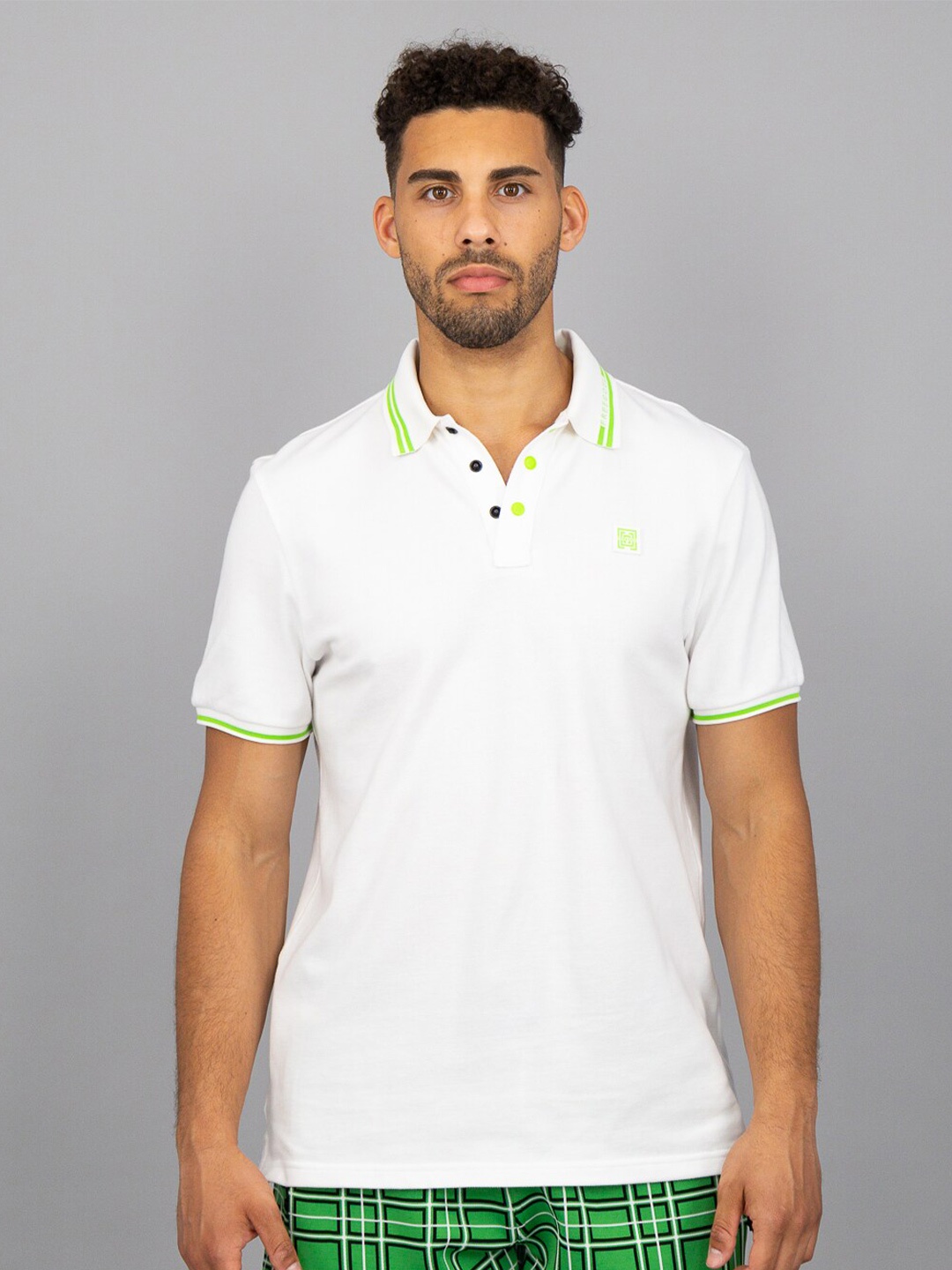 

FREESOUL Polo Collar Cotton T-shirt, White