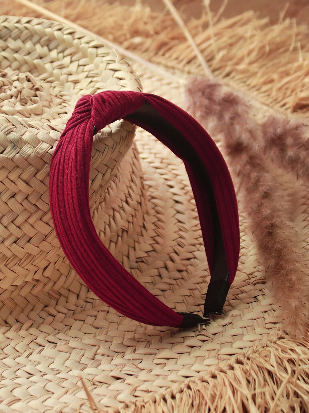 

Ayesha Twisted Hairband, Maroon