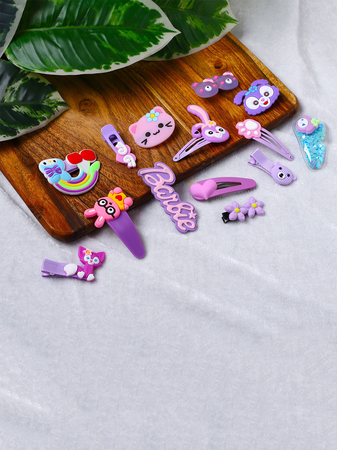 

Fashion Frill Girls Set of 14 Hair Accessories, Purple