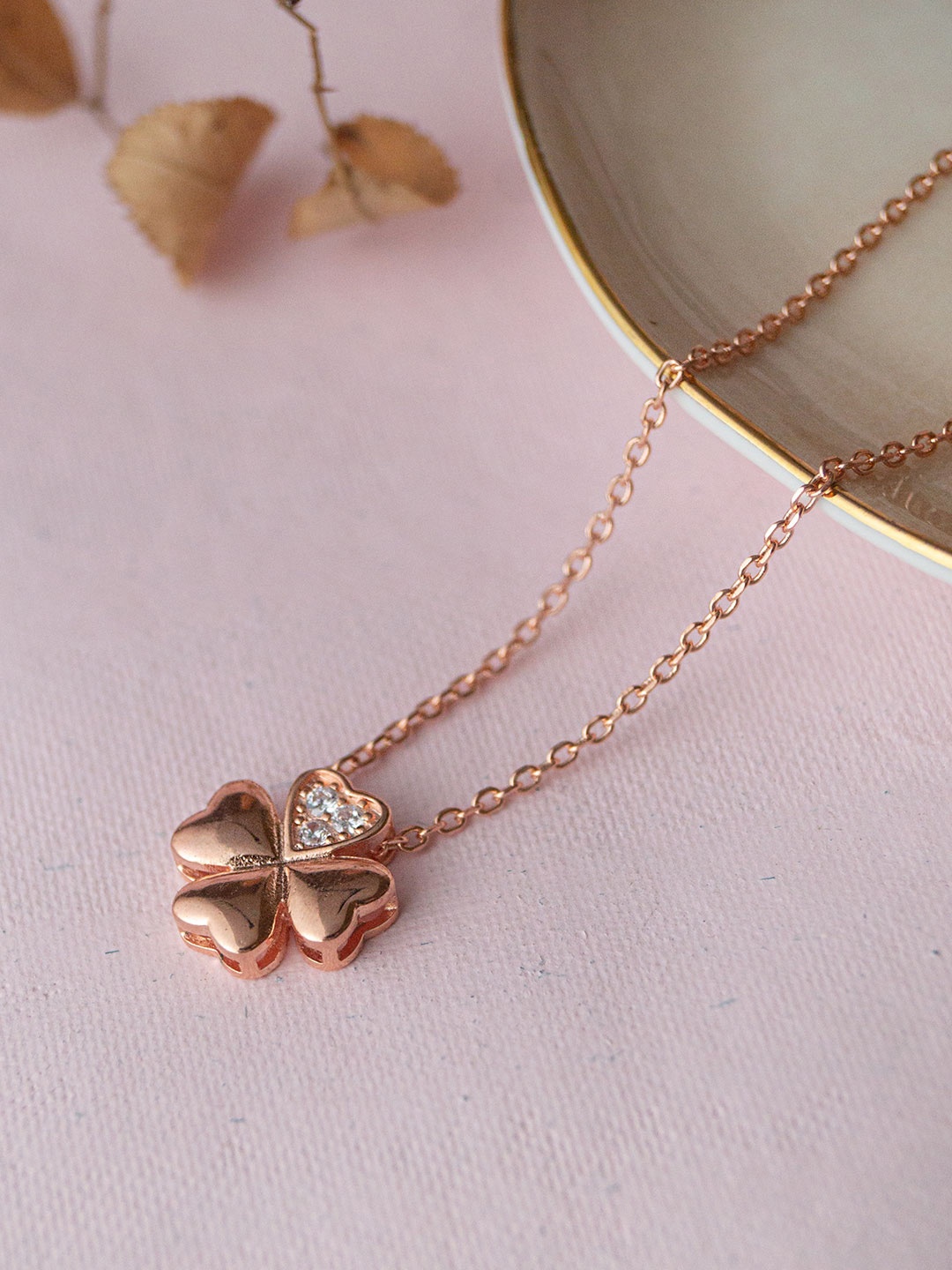 

MANNASH Sterling Silver Rose Gold-Plated Chain