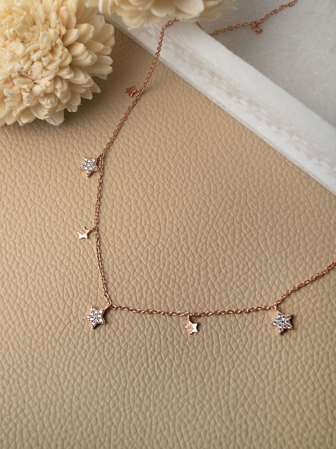 

MANNASH Sterling Silver Rose Gold-Plated Chain