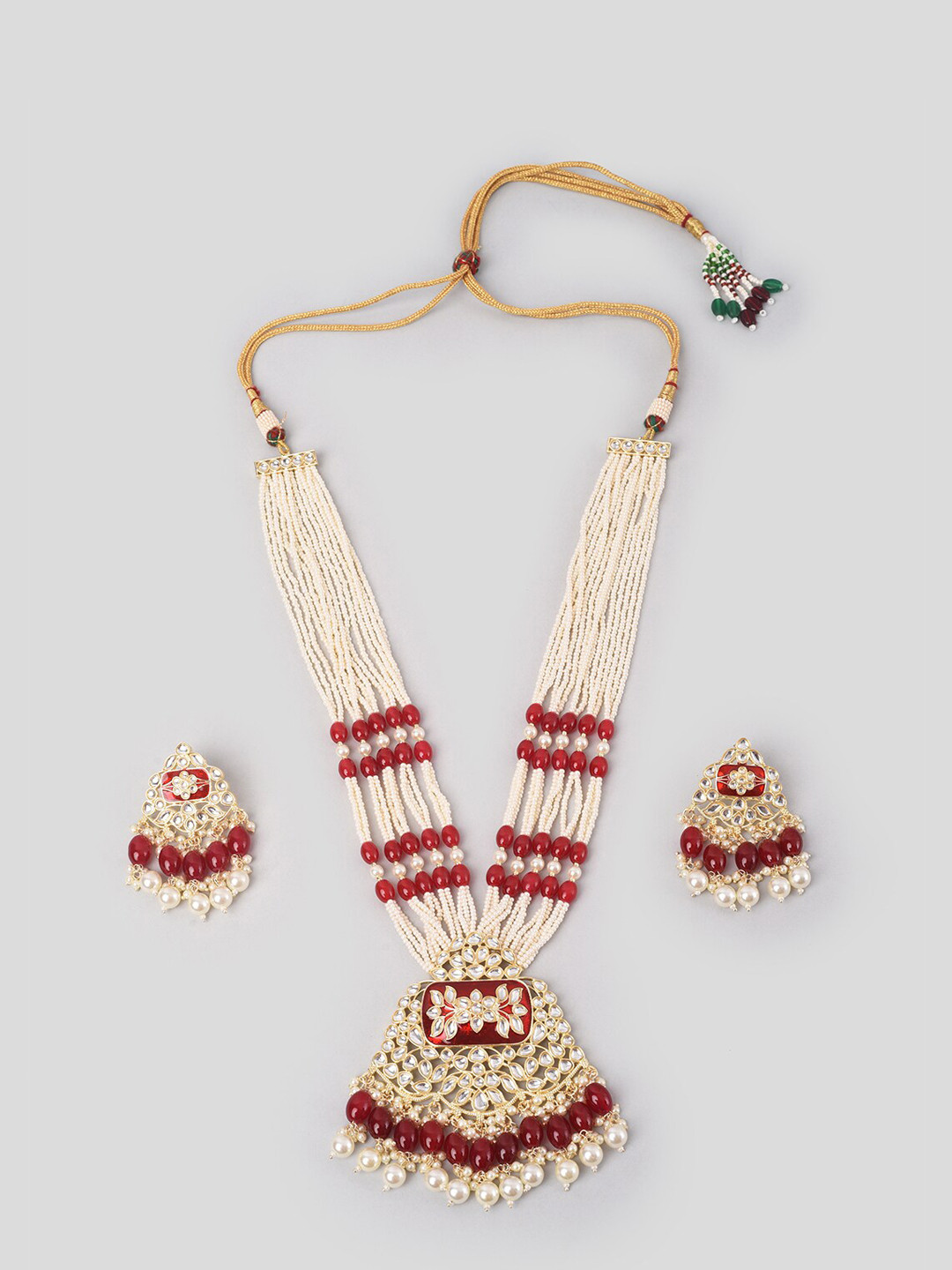 

phuljhadi Gold Plated Kundan Studded Jewellery Set
