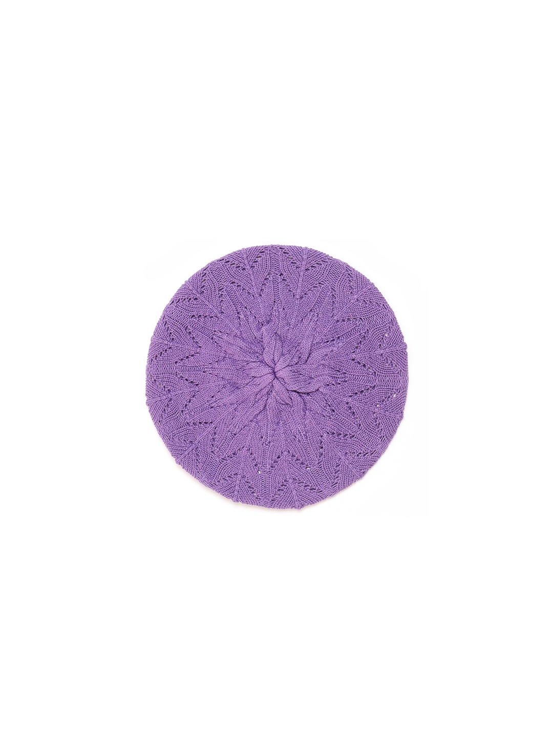 

Bharatasya Girls Self Design Beret, Purple