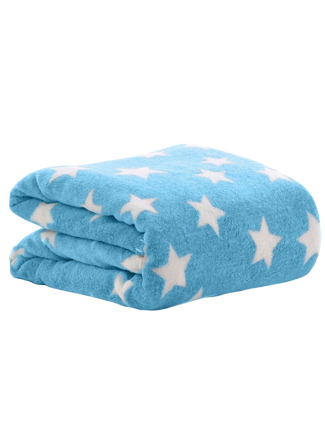 

OyO Baby Infants Kids Blue Printed Heavy Winter Square Baby Blanket