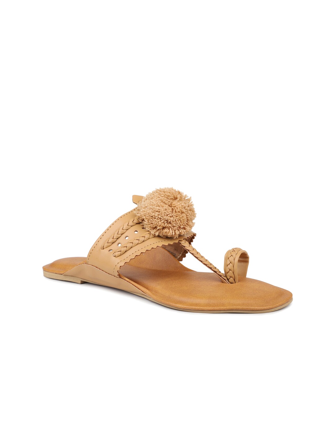 

Inc 5 Braided Strap One Toe Flats, Beige