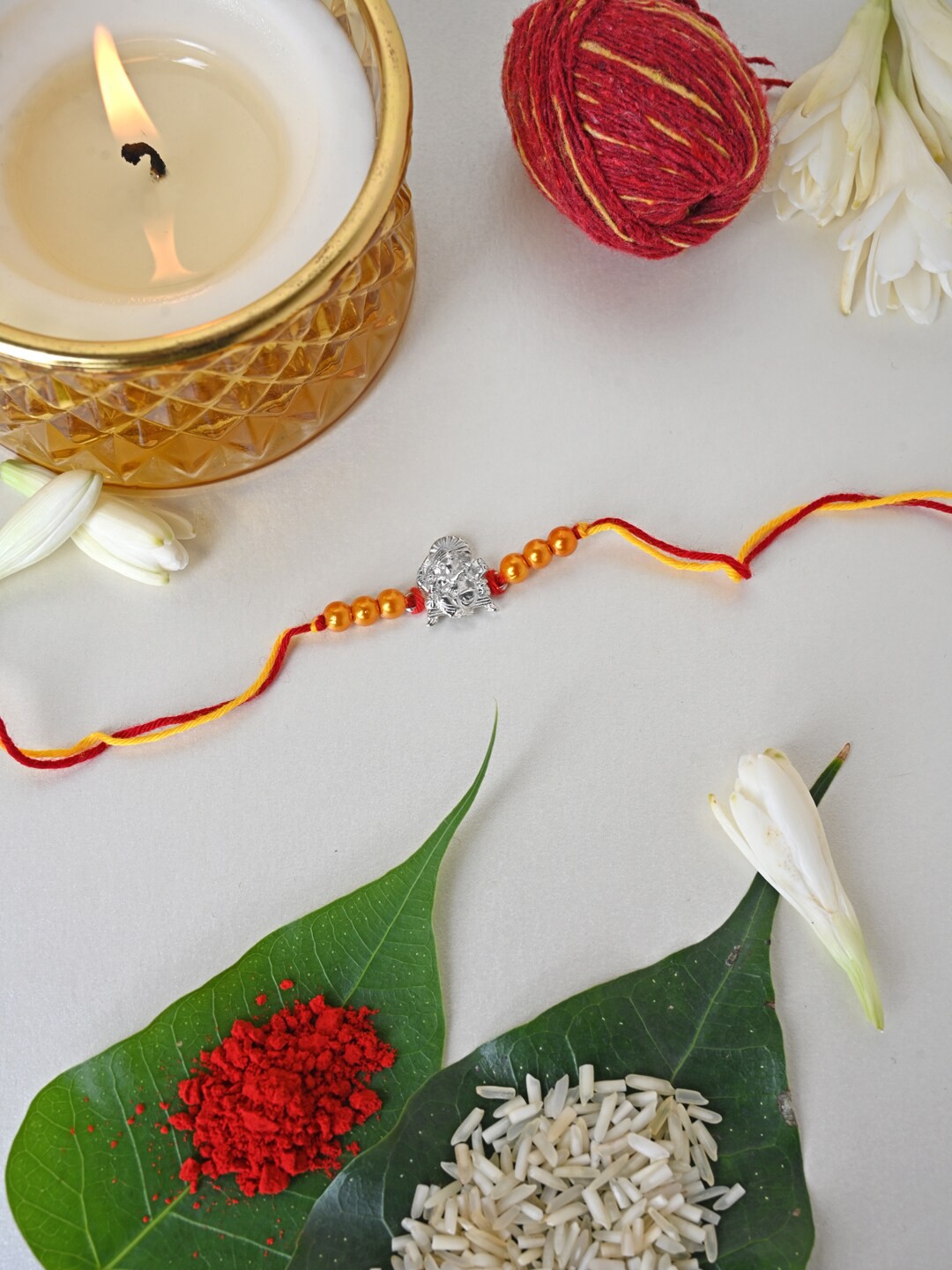 

Clara Men 925 Sterling Silver Lord Ganesha Rakhi
