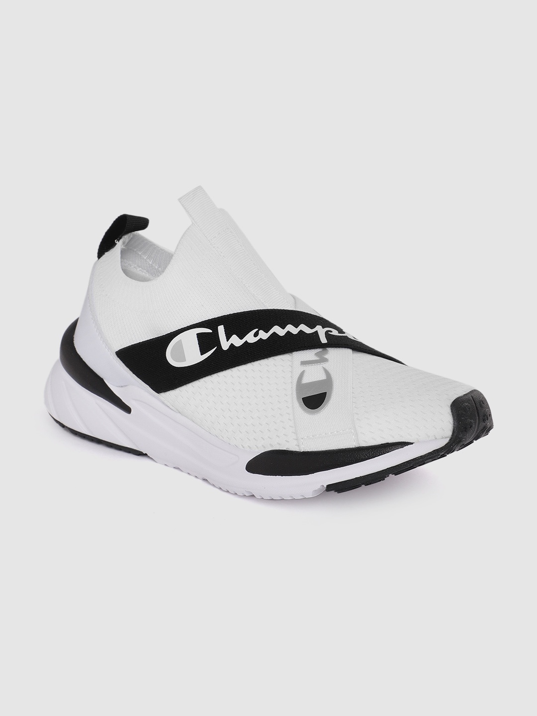 

Champion Women Woven Design Brand Logo Printed KINNA V OVER Low Sneakers, White