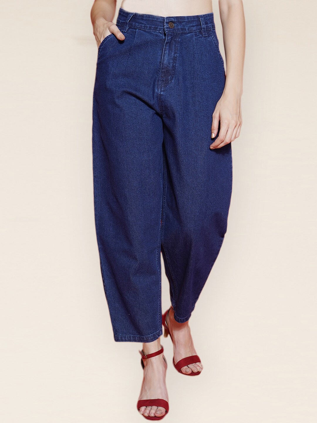 

VESTIDO MODAS Women High-Rise Clean Look Stretchable Jeans, Navy blue
