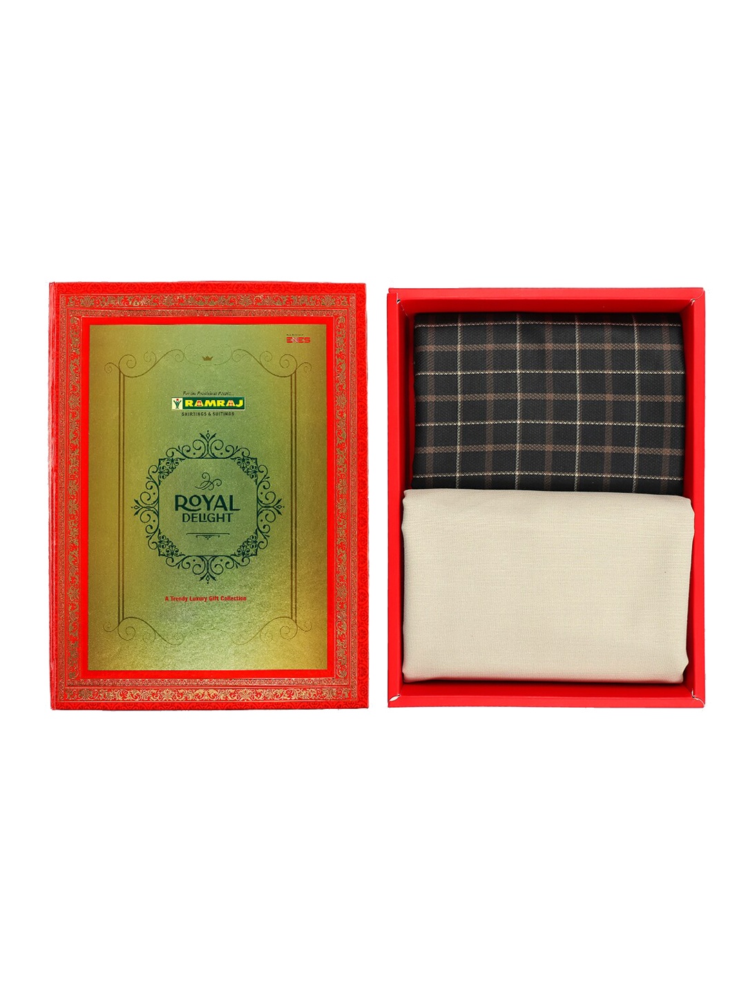 

Ramraj Men Checked Clothing Fabric Set, Black