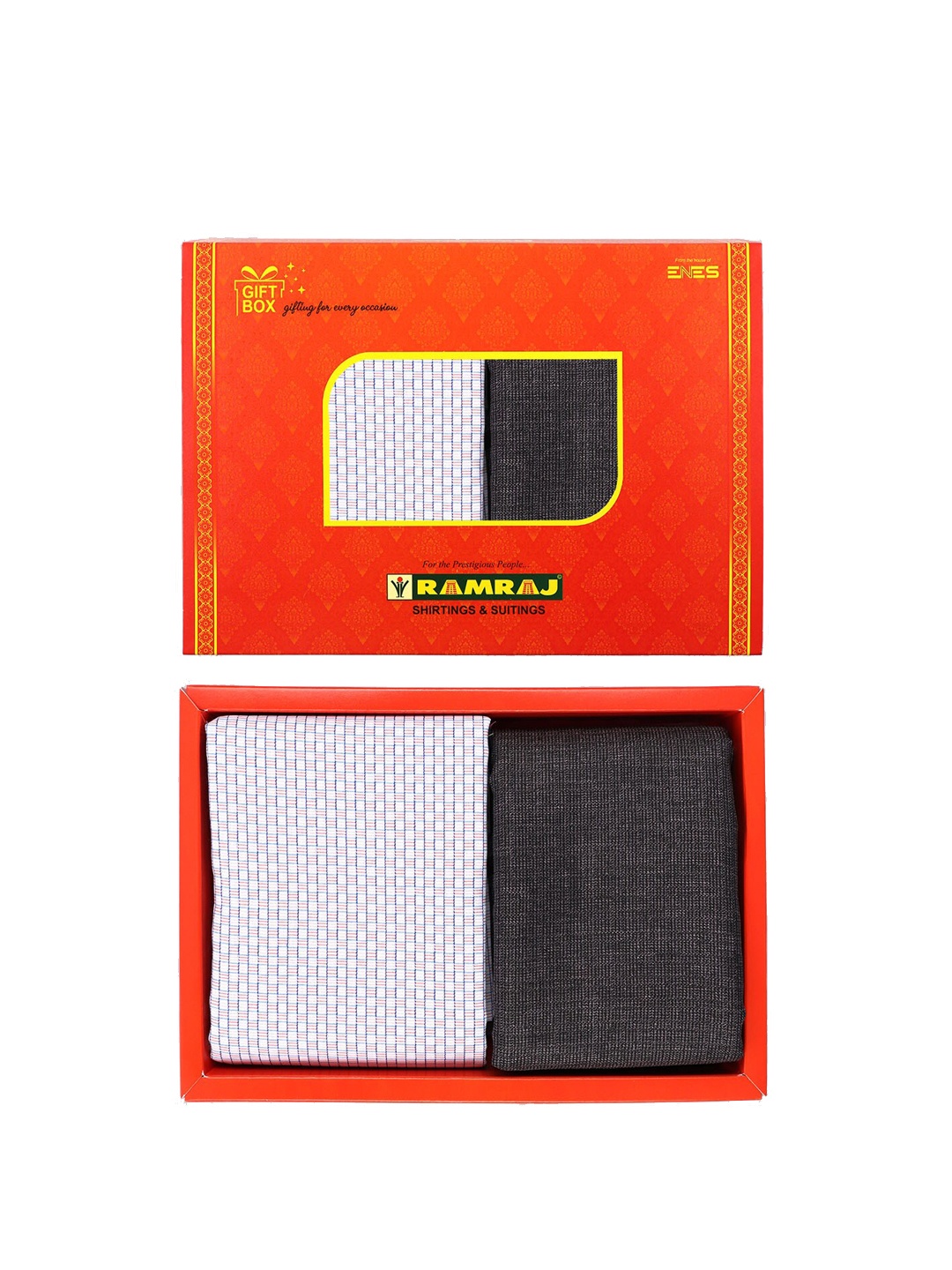 

Ramraj Men Shirt & Trouser Clothing Fabric Set, White