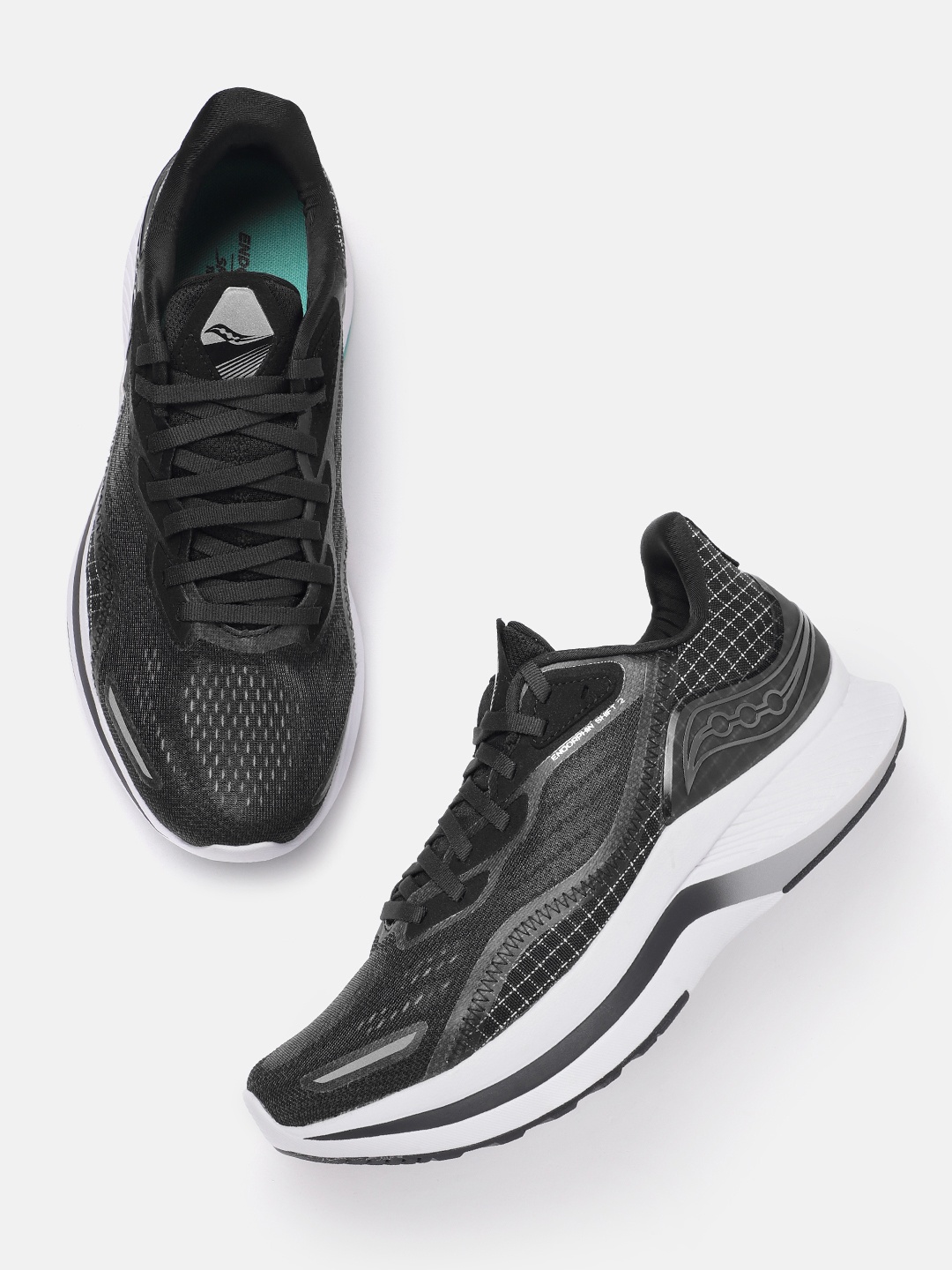 

saucony Women Woven Design ENDORPHIN SHIFT 2 Running Shoes, Black