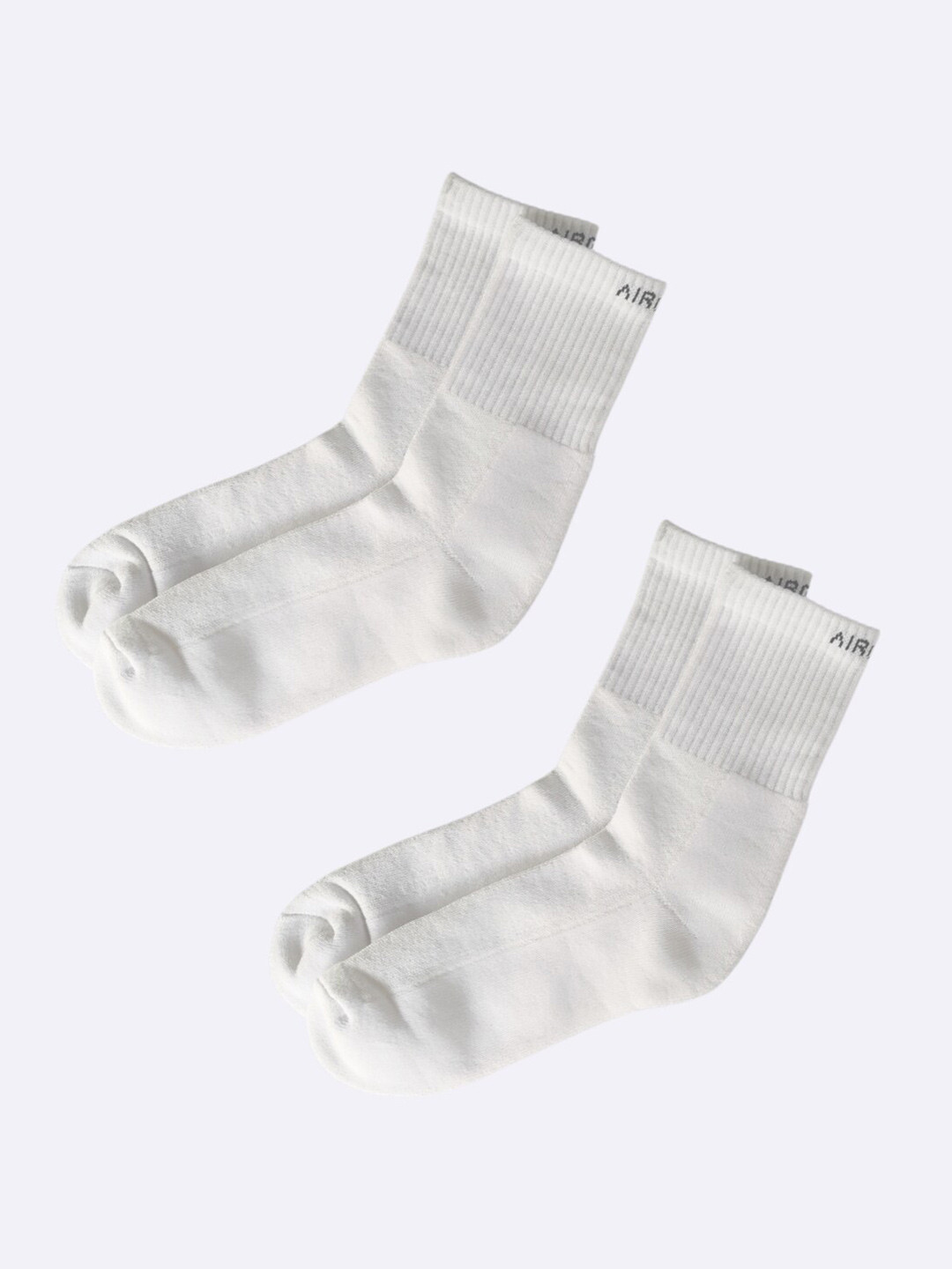 

AIR GARB Pack Of 2 Crew-length Socks, White