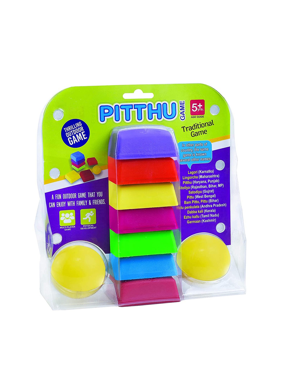 

MUREN Kids Pithoo Game Set, Pink