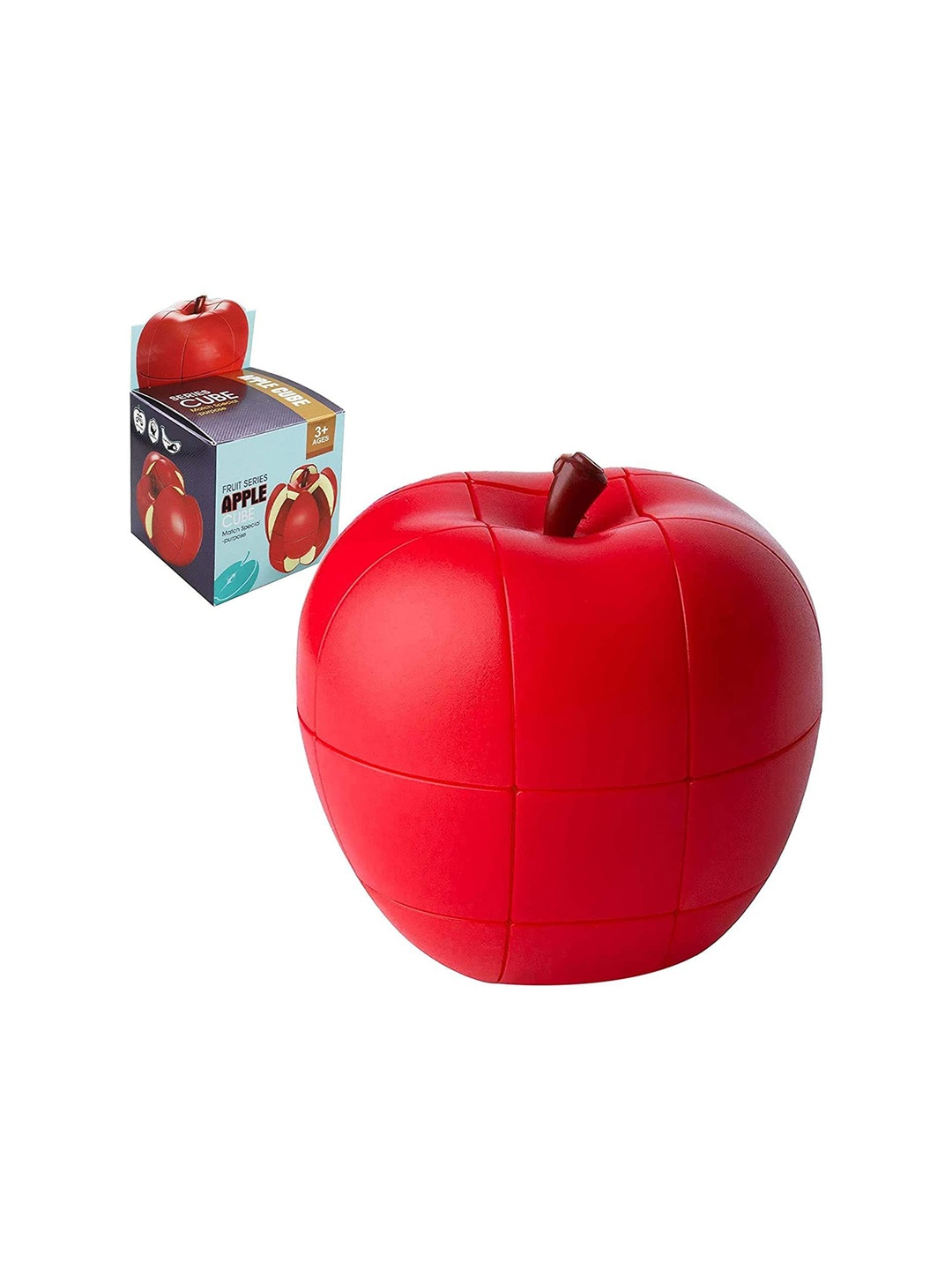 

MUREN Kids Apple Cube Puzzle Activity Toys & Games, Red