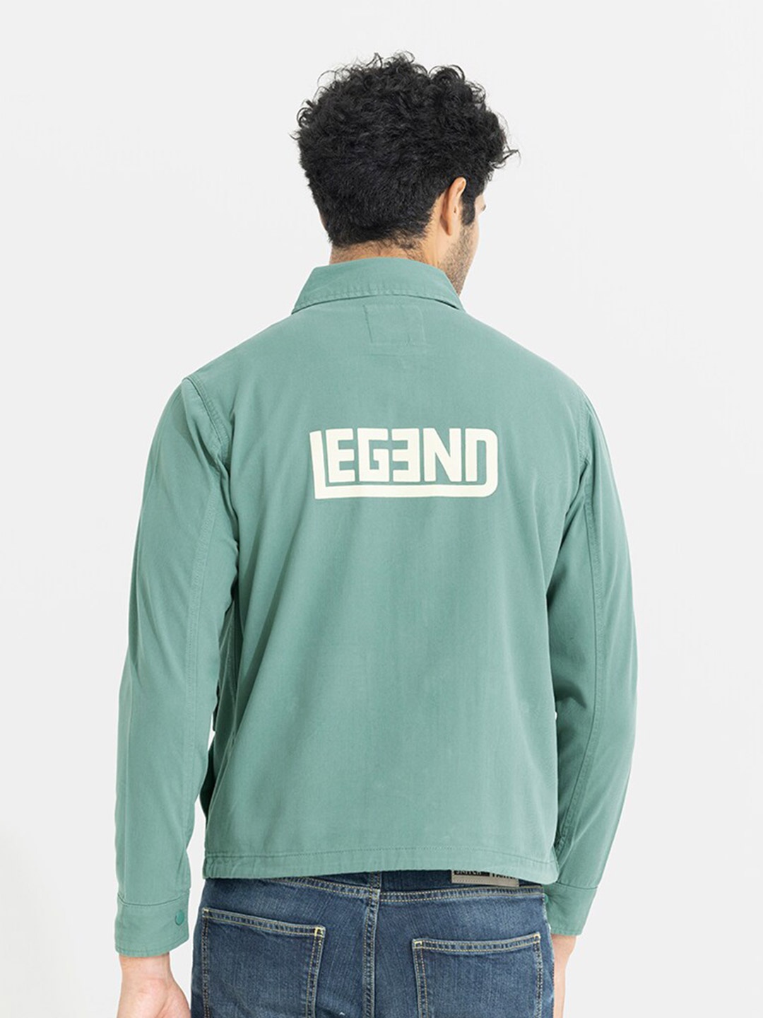 

Snitch Classic Green Regular Fit Cotton Casual Shirt