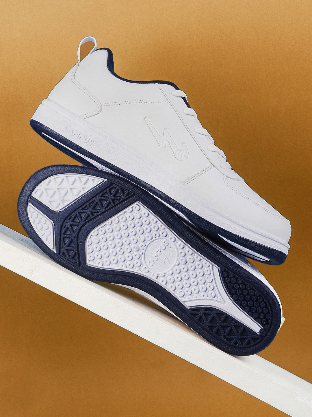 

Campus Men Perforated Comfort Insole Sneakers, White