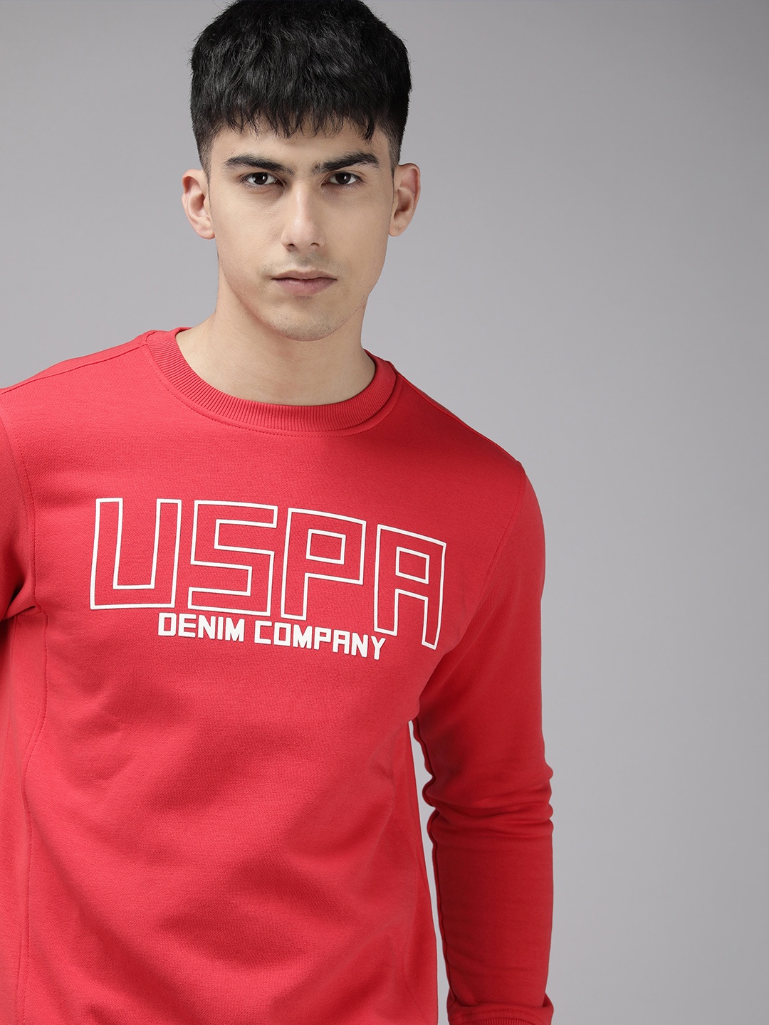 

U.S. Polo Assn. Denim Co. Printed Sweatshirt, Red