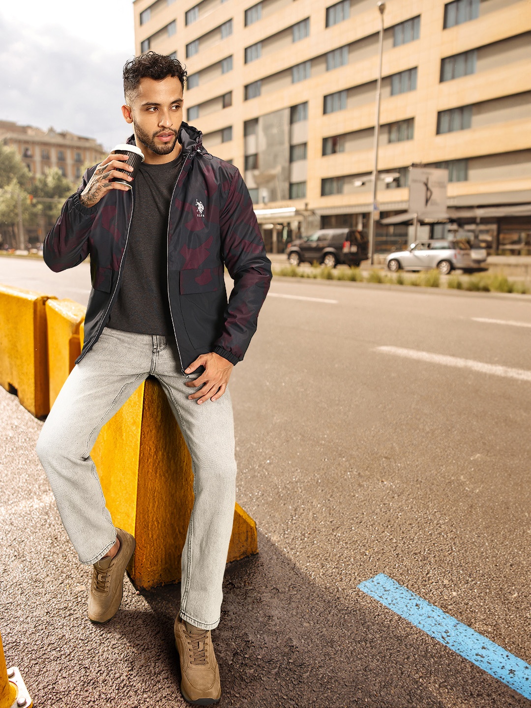 

U.S. Polo Assn. Denim Co. Camouflage Lightweight Tailored Jacket, Navy blue