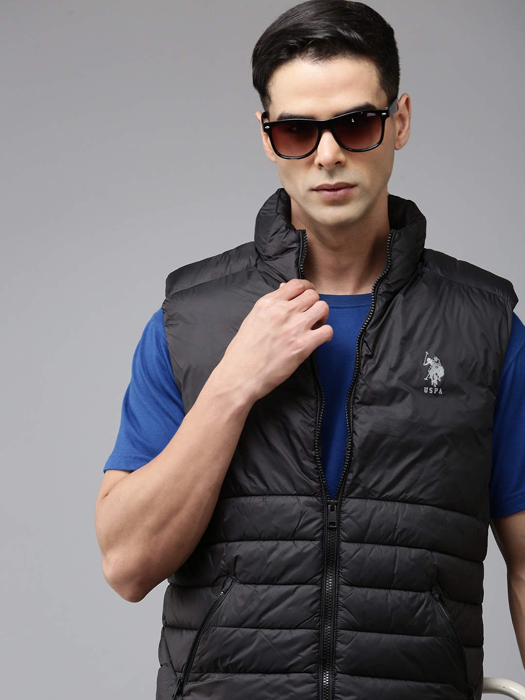 

U.S. Polo Assn. Sleeveless Puffer Jacket, Black