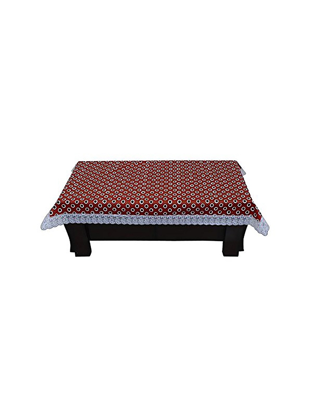 

Dakshya Industries Red Printed Plastic Table Cover