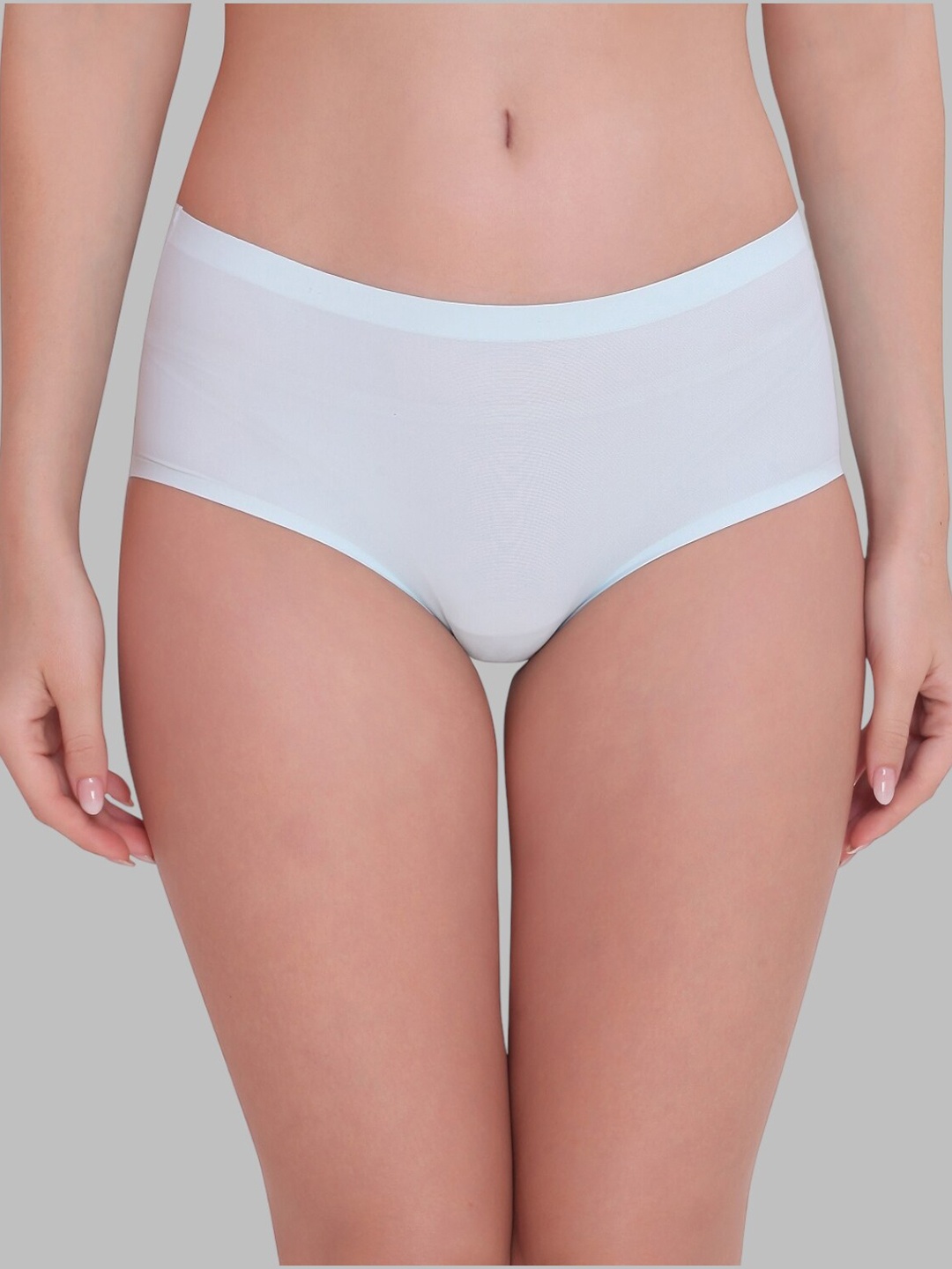 

PLUMBURY Seamless Hipster Brief, Blue