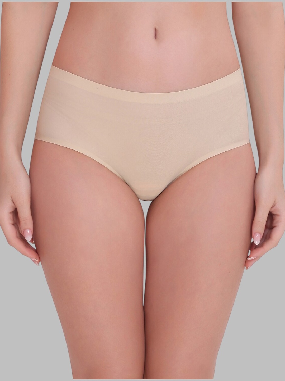 

PLUMBURY Seamless Hipster Briefs PLPANTY910BGM, Beige