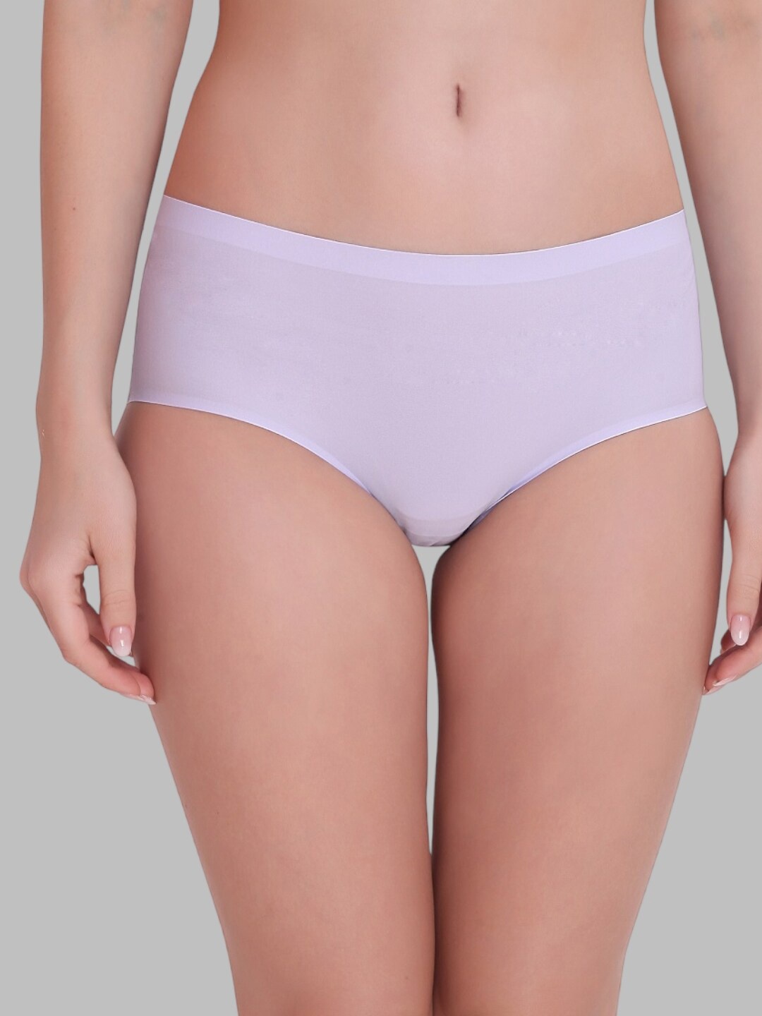 

PLUMBURY Women Seamless Hipster Brief, Purple