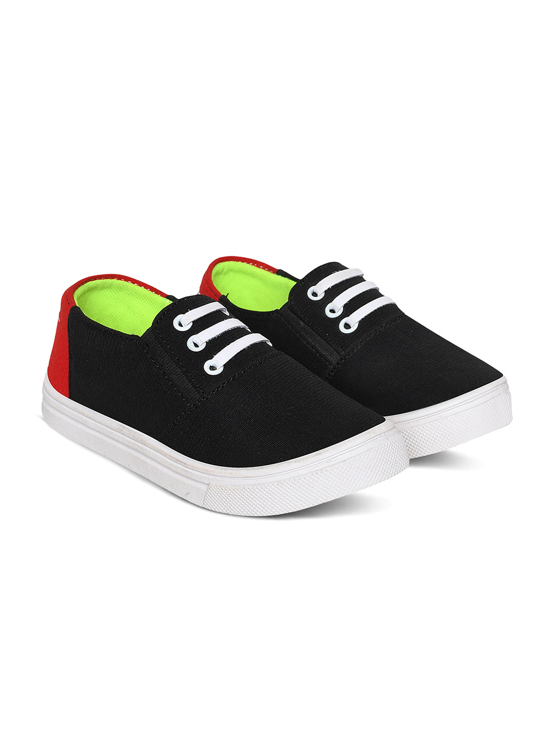 

Airspot Kids Lightweight Canvas Sneakers, Black