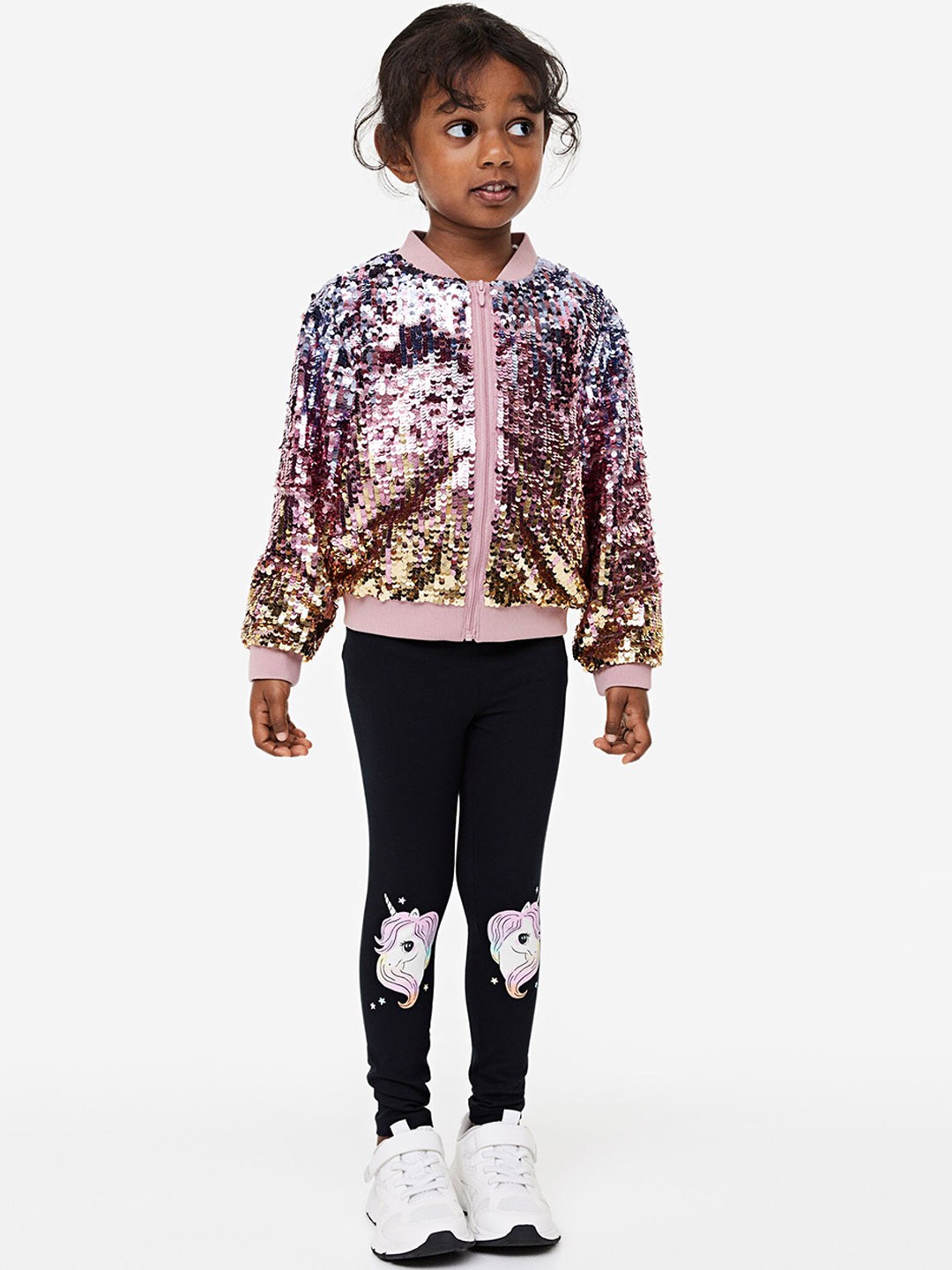 

H&M Girls Leggings, Black