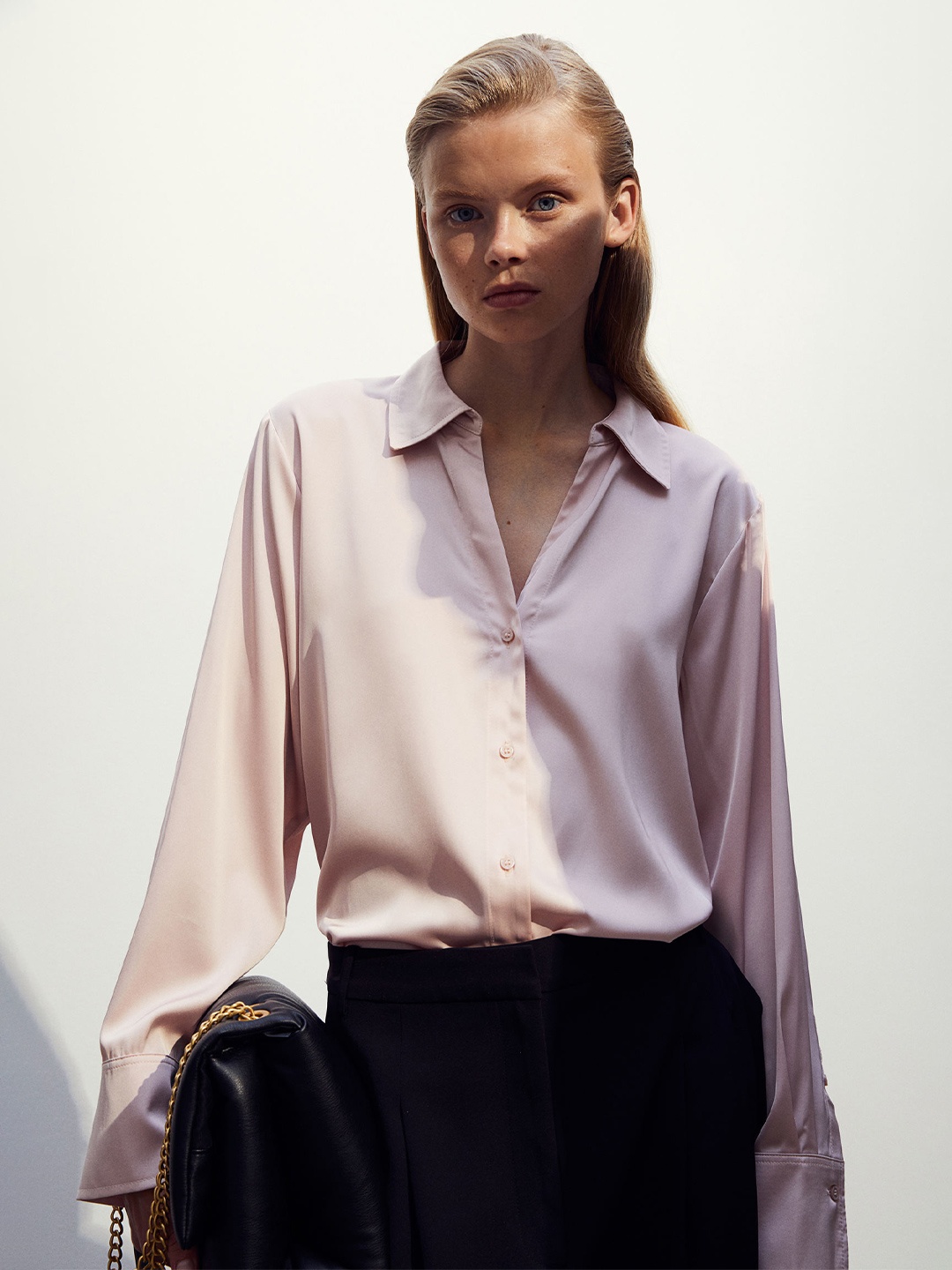 

H&M V-Neck Top, Pink