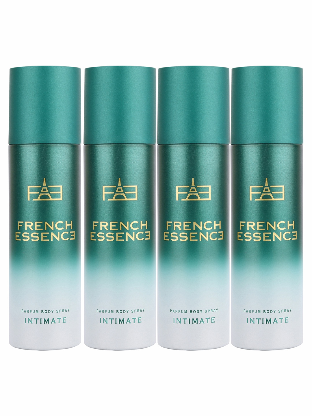 

FRENCH ESSENCE Set of 4 No Gas Parfum Body Spray 99 g (120ml) Each - Intimate, Green