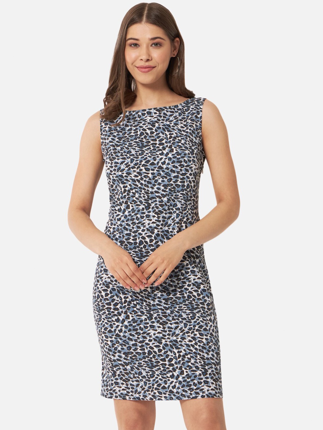 

ALL WAYS YOU Animal Printed Sheath Dress, Black