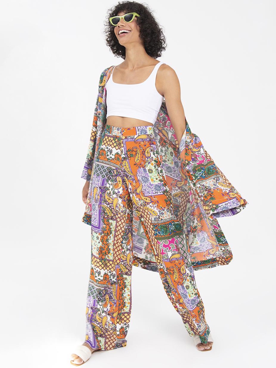 

PRET A TUER Floral Longline Jacket, Multi