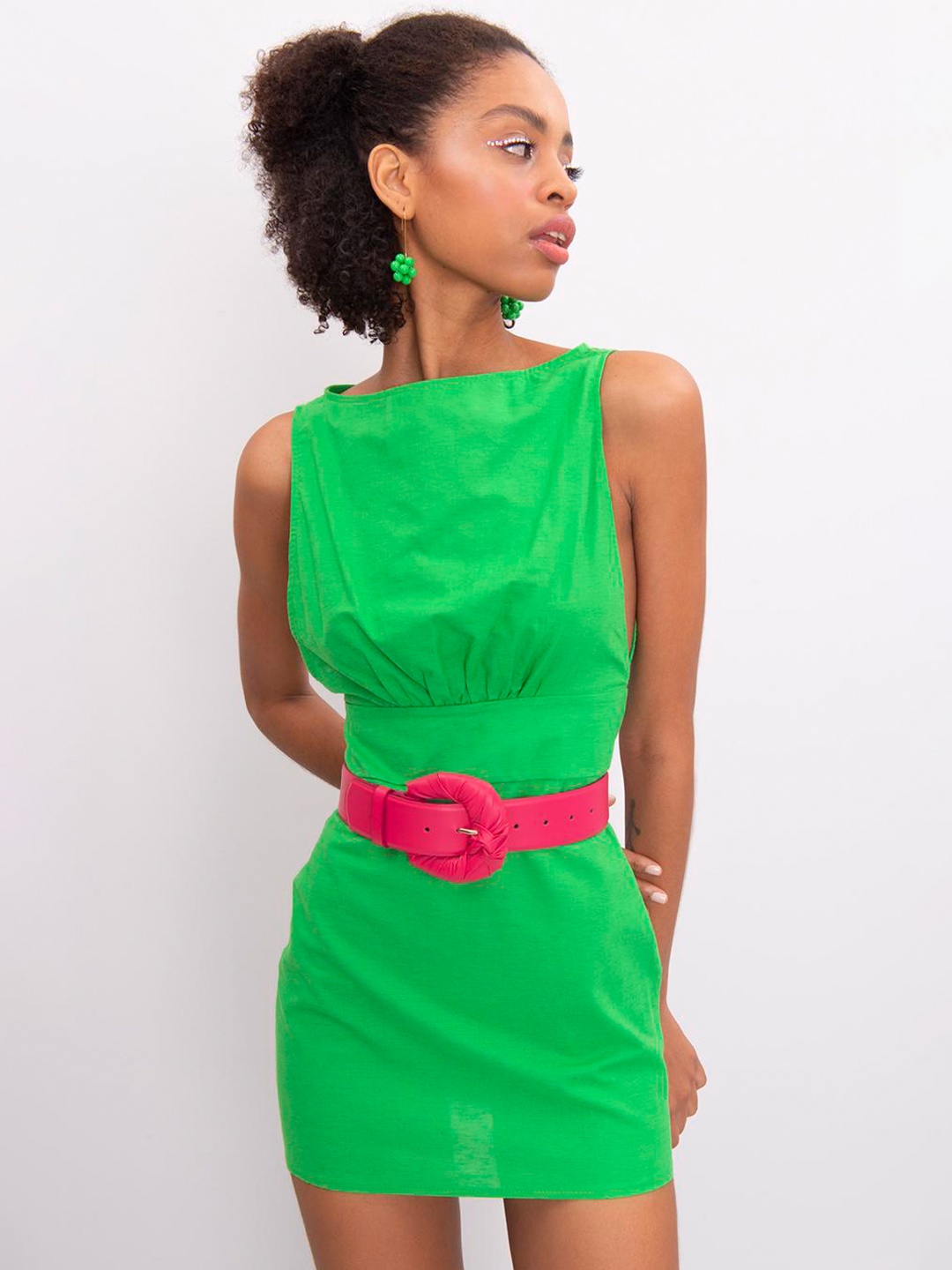

PRET A TUER Sheath Mini Dress, Green