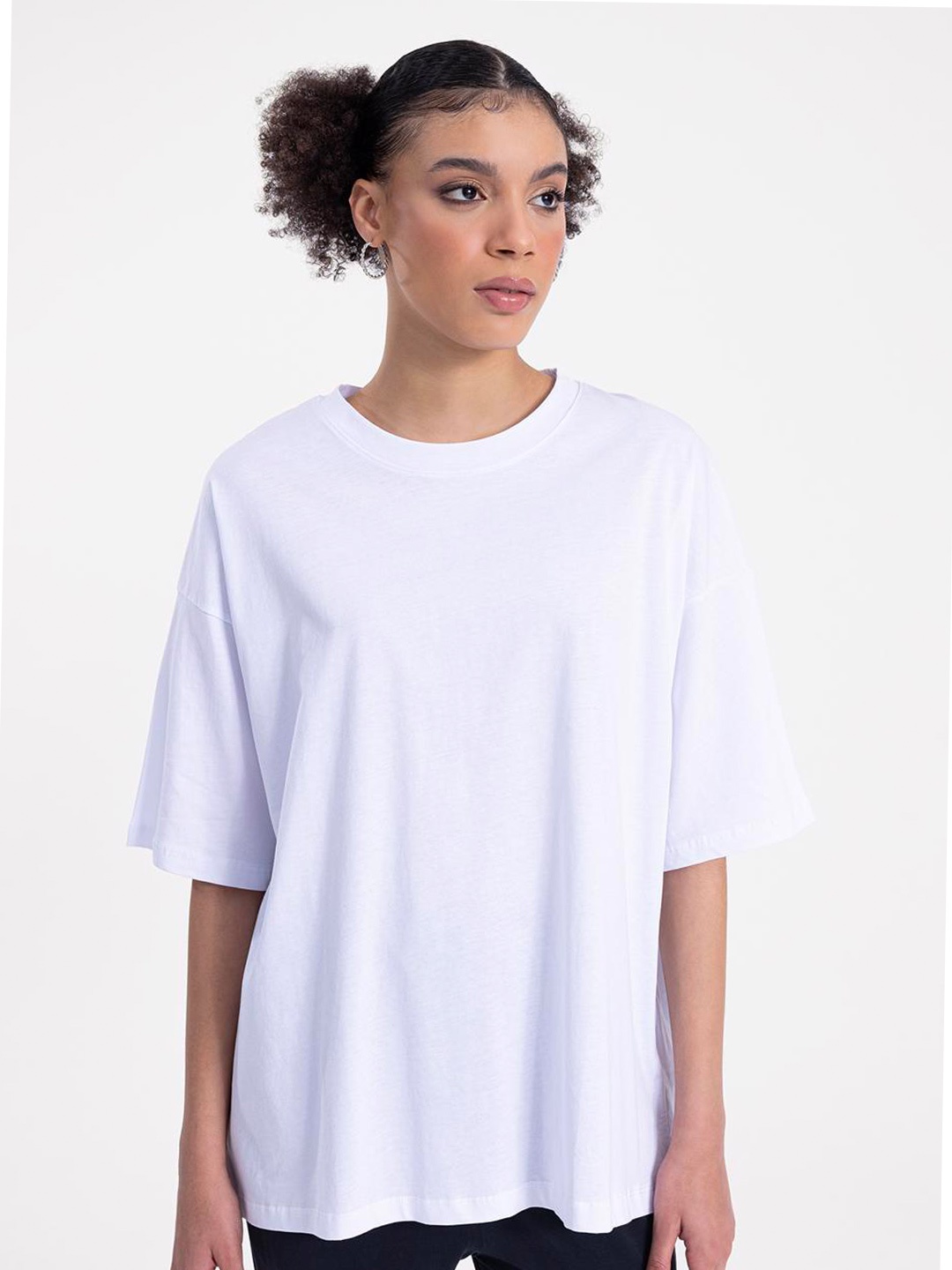 

PRET A TUER Oversized Cotton T-shirt, White